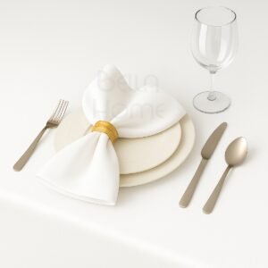 Mantel Liso En Tela Para Comedor + 4 Servilletas