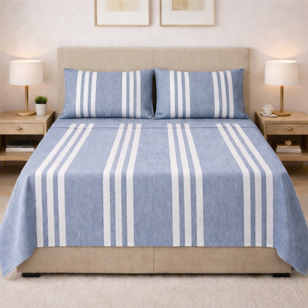 Juego De Sábanas Essential Stripes – 400 Hilos