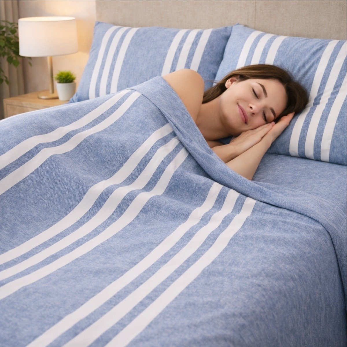 Juego De Sábanas Essential Stripes – 400 Hilos - Image 3