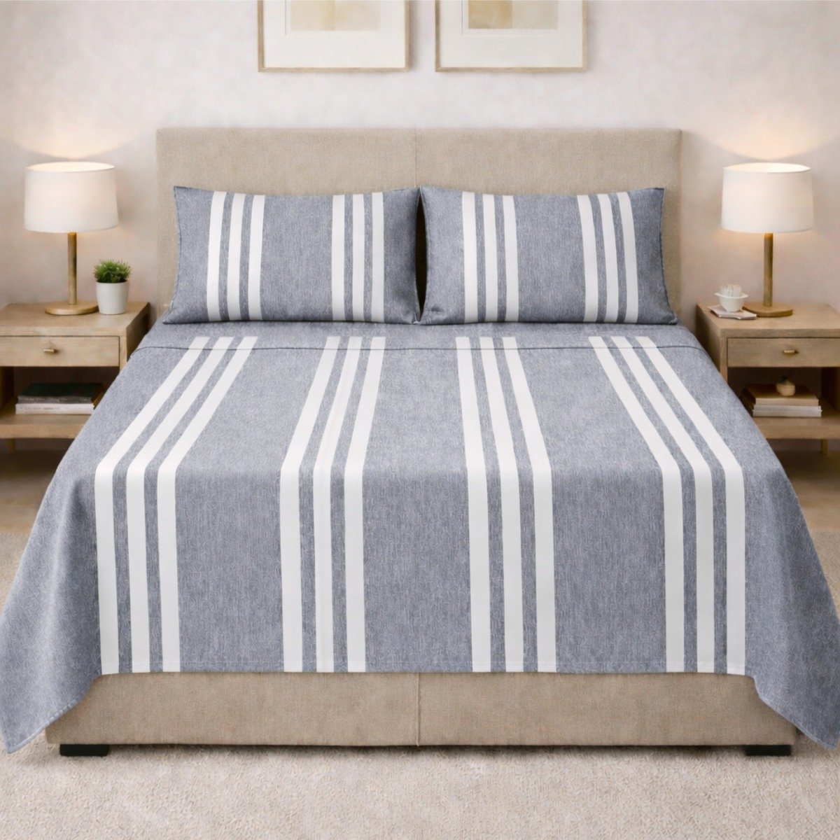 Juego De Sábanas Essential Stripes – 400 Hilos - Image 11