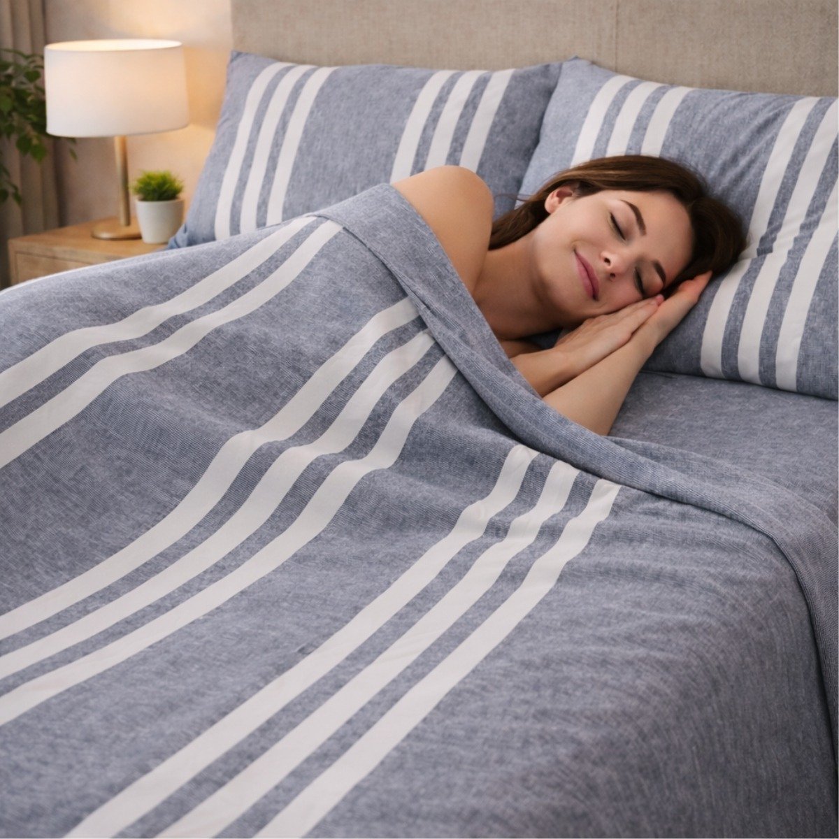 Juego De Sábanas Essential Stripes – 400 Hilos - Image 9