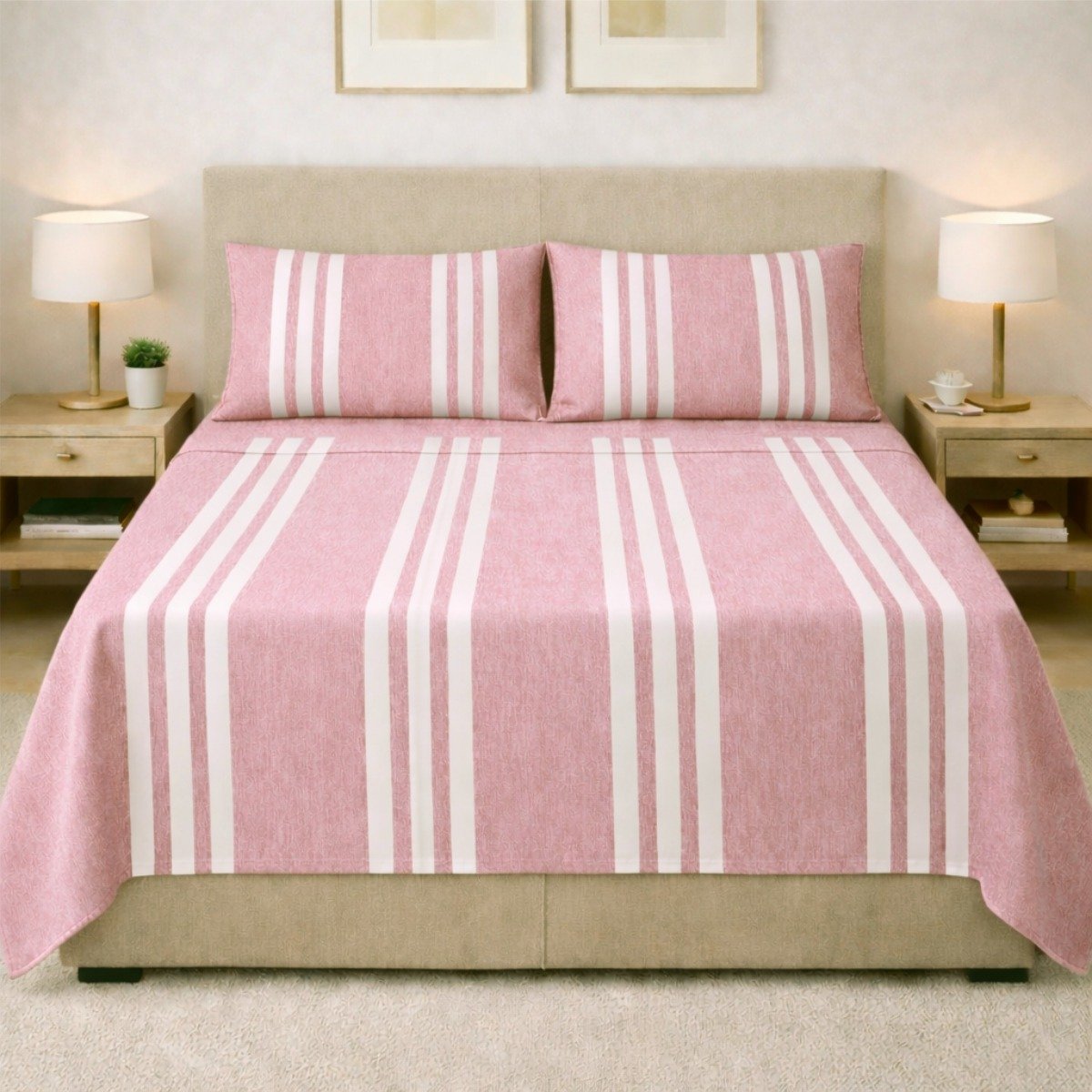 Juego De Sábanas Essential Stripes – 400 Hilos - Image 6