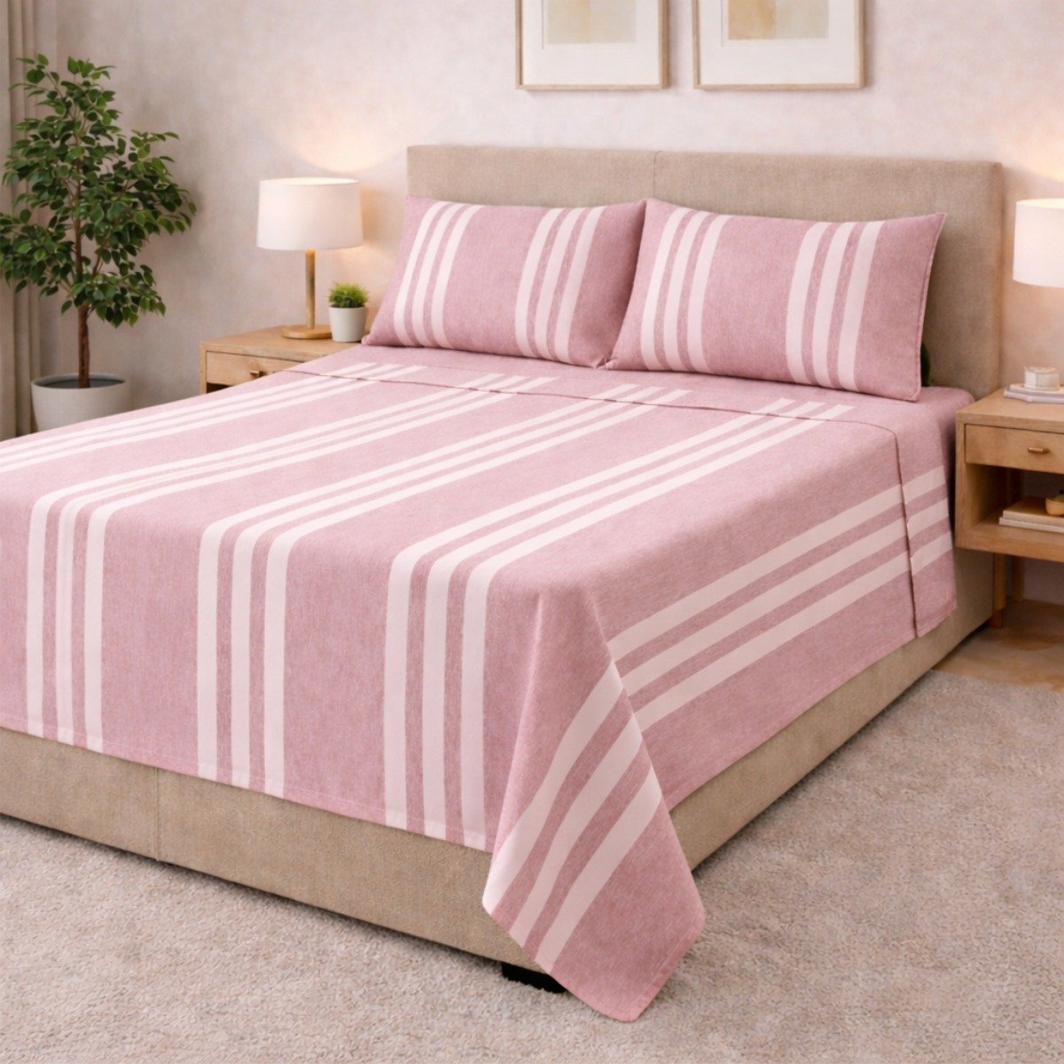 Juego De Sábanas Essential Stripes – 400 Hilos - Image 5